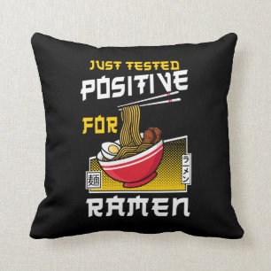 Ramen noodle heeft alleen maar positief getest op  kussen