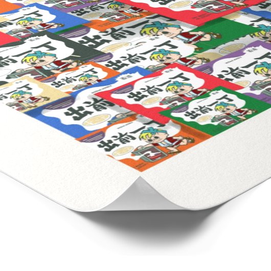 Ramen Noodle Kleurrijke Jigsaw Art Poster (Hoek)