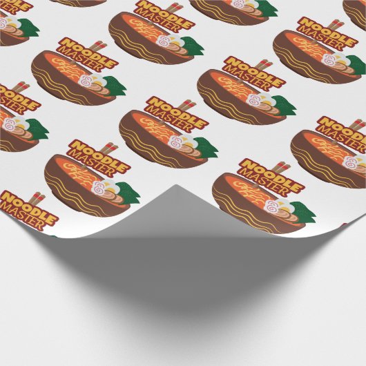 Ramen Noodle Master Funny Japanese Gift Idee Cadeaupapier (Hoek)