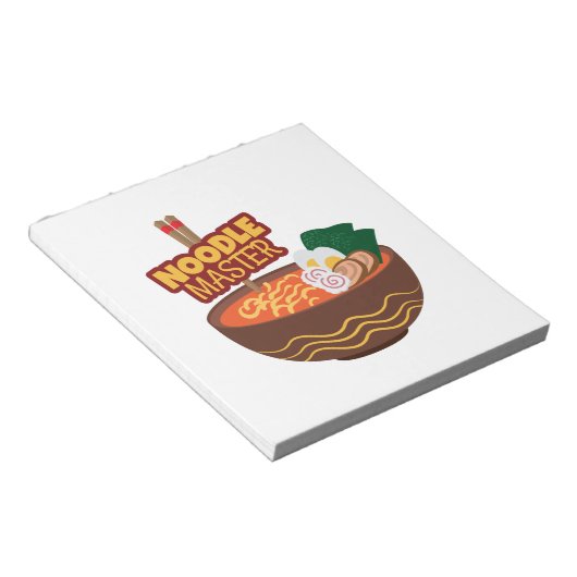 Ramen Noodle Master Funny Japanese Gift Idee Notitieblok (Schuin)