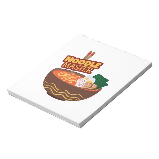 Ramen Noodle Master Funny Japanese Gift Idee Notitieblok (Linkerzijde)