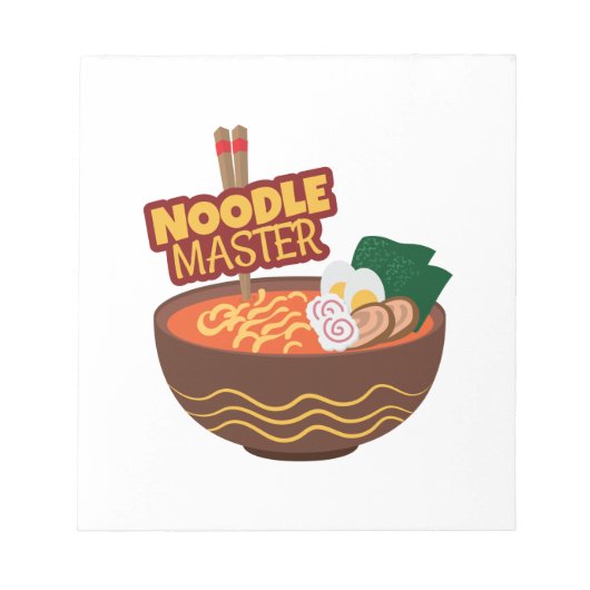 Ramen Noodle Master Funny Japanese Gift Idee Notitieblok (Voorkant)