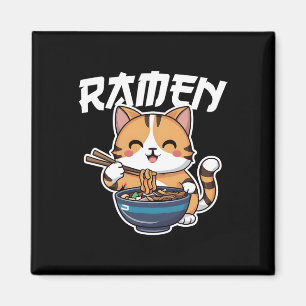 Ramen Noodle Neko Cat Japanese Kawaii Manga Anime Magneet