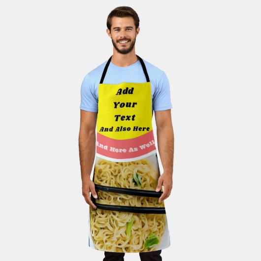 Ramen Noodle Packet Custom Message Funny Schort (Gedragen)