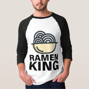 RAMEN NOODLE SOUP KING T SHIRTS