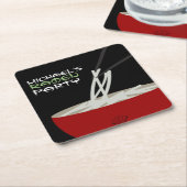 Ramen Noodles Asian Bowl Party Kartonnen Onderzetters (Schuin)