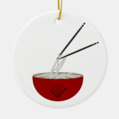Ramen Noodles Asian Bowl Party Keramisch Ornament (Voorkant)