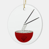 Ramen Noodles Asian Bowl Party Keramisch Ornament (Links)