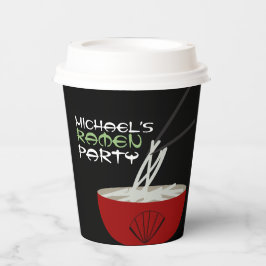 Ramen Noodles Asian Bowl Party Papieren Bekers