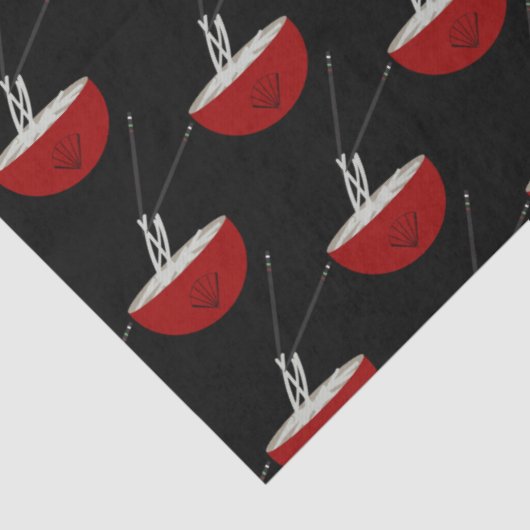 Ramen Noodles Asian Bowl Party Tissuepapier (Detail)