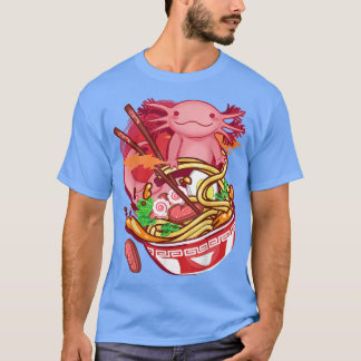 Ramen Noodles Axolotl Anime Otaku Japanse Food Gi T-shirt