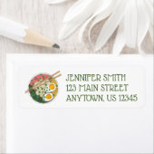 Ramen Noodles Bowl Japans restaurant Foodie Etiket (Insitu)