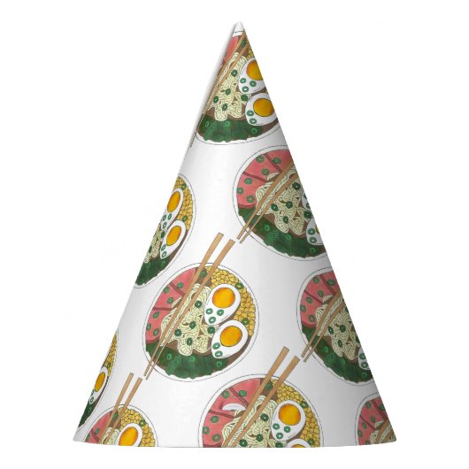 Ramen Noodles Bowl Japans restaurant Foodie Feesthoedjes (Links)