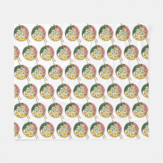 Ramen Noodles Bowl Japans restaurant Foodie Fleece Deken (Voorkant (Horizontaal))