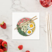 Ramen Noodles Bowl Japans restaurant Foodie Servet (Insitu)