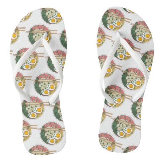 Ramen Noodles Bowl Japans restaurant Foodie Teenslippers (Voetbed)