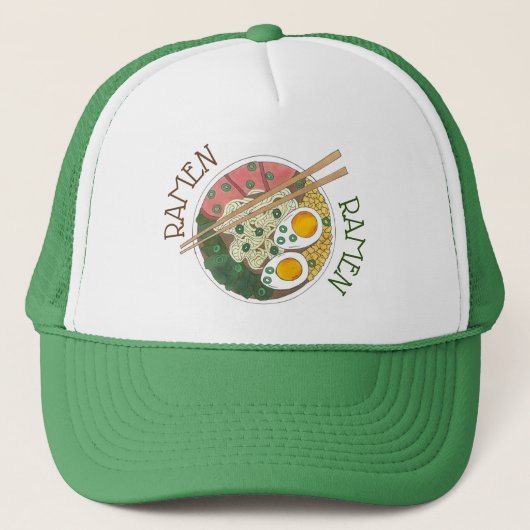 Ramen Noodles Bowl Japans restaurant Foodie Trucker Pet (Voorkant)