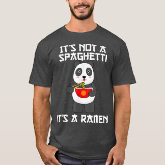 Ramen noodles Bowl met chopsticks en panda voor ro T-shirt