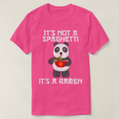 Ramen noodles Bowl met chopsticks en panda voor ro T-shirt (Design voorkant)