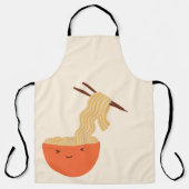 Ramen Noodles Chef Apron Schort (Voorkant)
