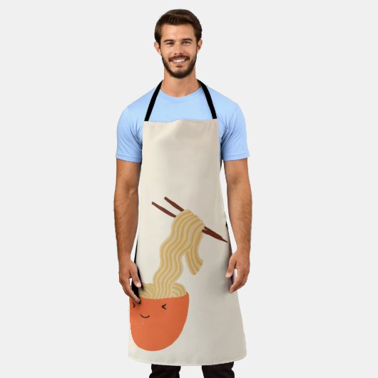Ramen Noodles Chef Apron Schort (Gedragen)