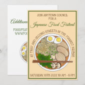 Ramen Noodles Chopsticks Japans voedselfestival Kaart (Voorkant / Achterkant)