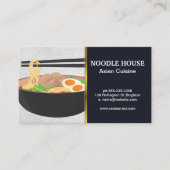 Ramen Noodles | Chopsticks Visitekaartje (Voorkant)