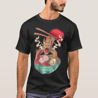 Ramen Noodles Dragon Anime Japans Kawaii T-shirt