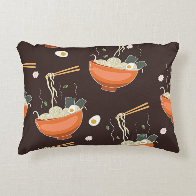Ramen Noodles:  graphics Accent Kussen (Voorkant)