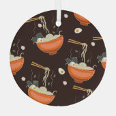 Ramen Noodles: graphics Glas Ornament (Achterkant)
