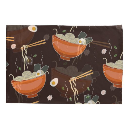 Ramen Noodles:  graphics Kussensloop (Achterkant)