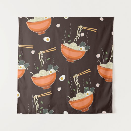 Ramen Noodles:  graphics Wandkleed (Voorkant)