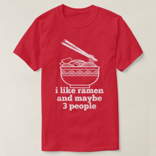Ramen Noodles Japans 3 T-shirt (Design voorkant)