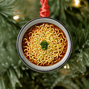 Ramen Noodles Metalen Ornament