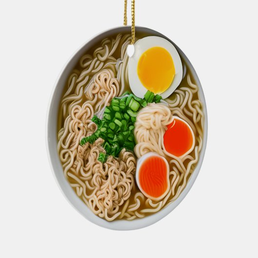 Ramen Noodles Pun Kerst Keramisch Ornament (Rechts)