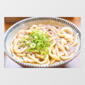 Ramen Noodles Top Uitzicht Restaurant Afbeelding A Raamsticker (Vel)