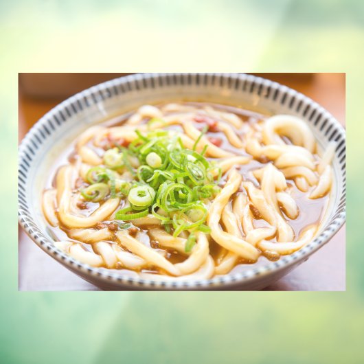 Ramen Noodles Top Uitzicht Restaurant Afbeelding A Raamsticker (Vel 3)