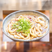 Ramen Noodles Top Uitzicht Restaurant Afbeelding A Raamsticker (Vel 2)