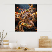 Ramen Octopus Markt Poster (Keuken)
