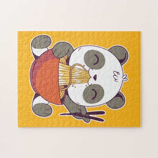 Ramen Panda Cute Legpuzzel (Horizontaal)