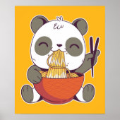 Ramen Panda Cute Poster (Voorkant)