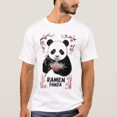 Ramen Panda Noodle Liefhebber  T-shirt (Voorkant)