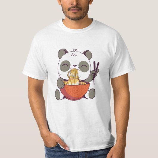 Ramen Panda T-shirt (Voorkant)