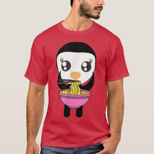 Ramen Penguin Kawaii Japans Anime Cute Kimchi No. T-shirt