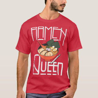 Ramen Queen, Kawaii for Teen Girls Women, Japans T-shirt