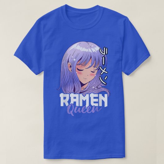 Ramen Queen met Anime Girl T-shirt (Design voorkant)