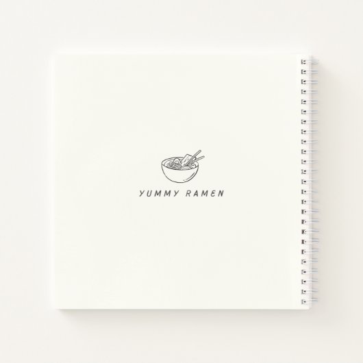 Ramen Recipes Notitieboek (Achterkant)