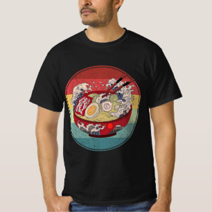Ramen Retro Stijl Anime Japans Gift Girl T-shirt