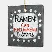 Ramen Review 5 sterren Ornament (Links)