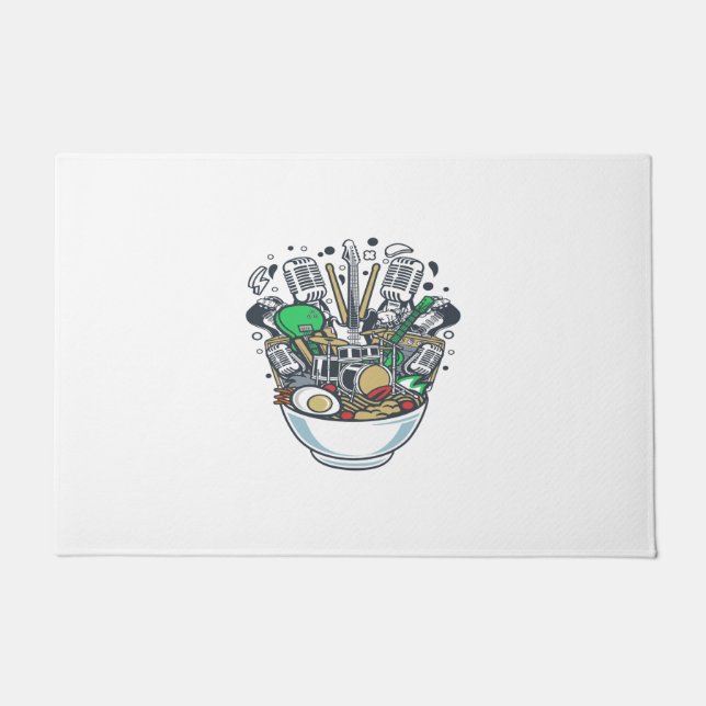 Ramen Rock Deurmat (Voorkant)